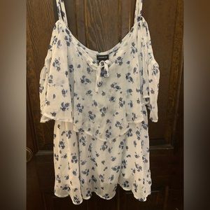 Torrid Cold Shoulder Blouse
